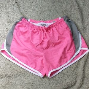 Hot pink running shorts